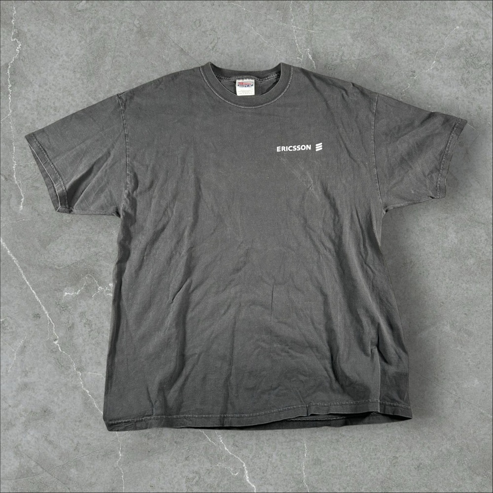 Vintage Tomb Raider Shirt‎ Mens XL Black 2001 Paramount Movie Promo Ericcson Y2K